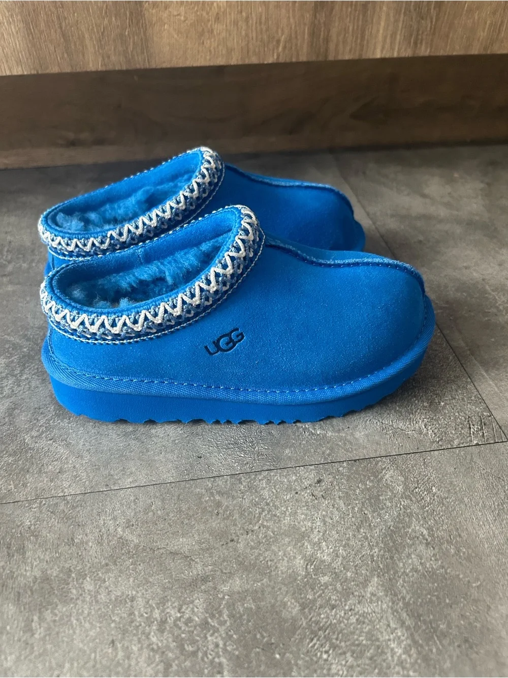 UGG Tasman Slippers Blue Toddler Size 10 NEW